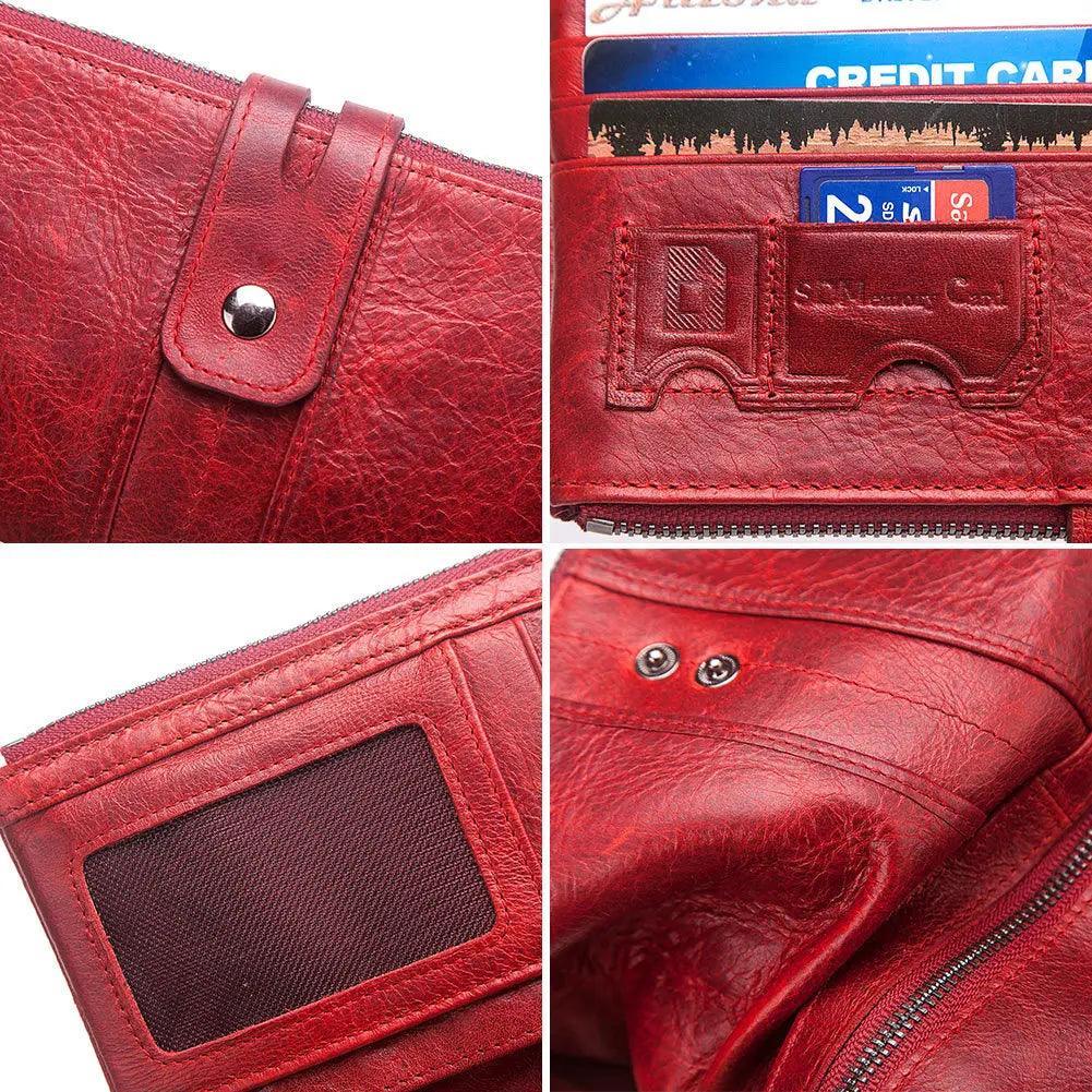 Women's Genuine Leather Long Wallet - Longy
