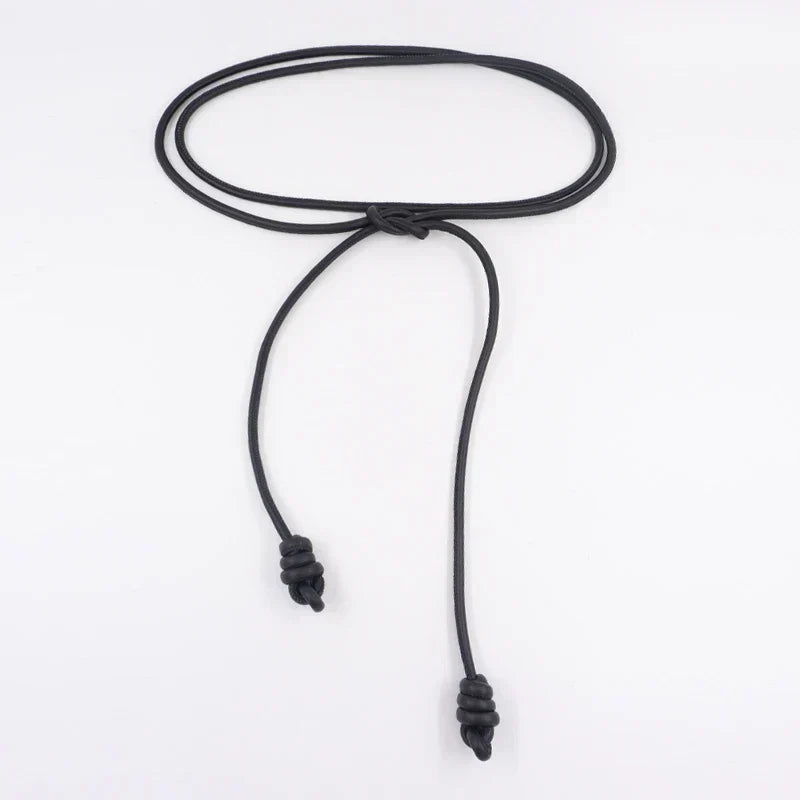 Women's Genuine Leather Double Wrap Belt - Calista