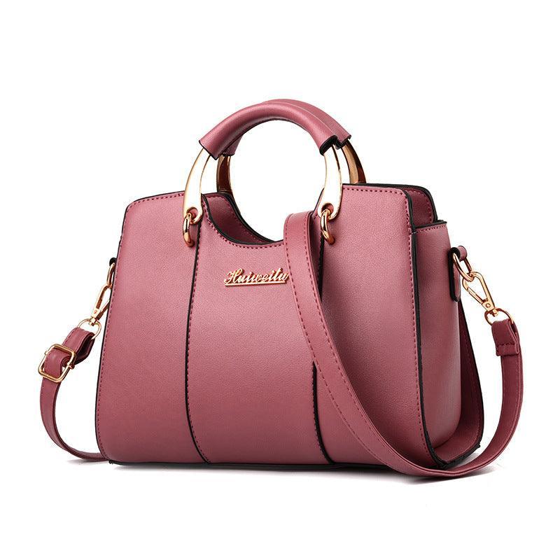 Luxurious Women's Leather Crossbody Bag - Atena