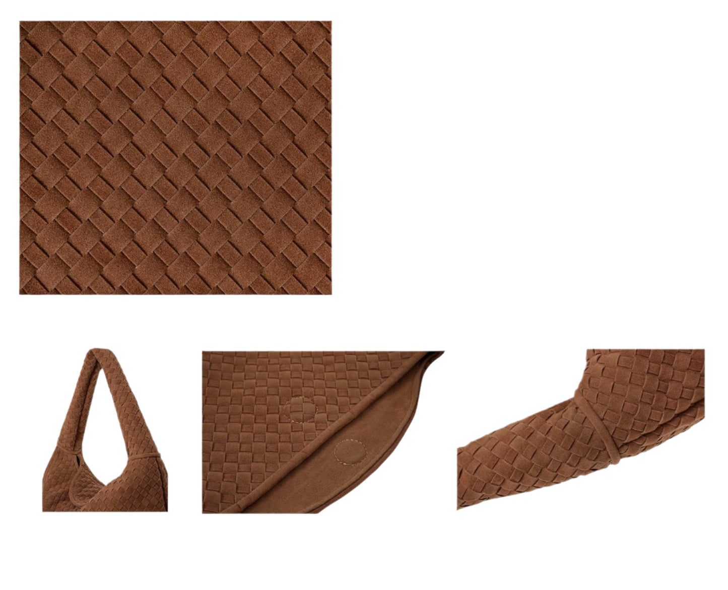 Large Woven Suede Bag Tory