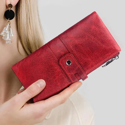 Women's Genuine Leather Long Wallet - Longy
