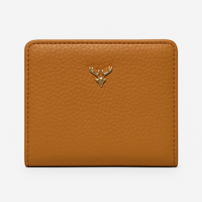 Women's Compact Genuine Leather Wallet - Roseli