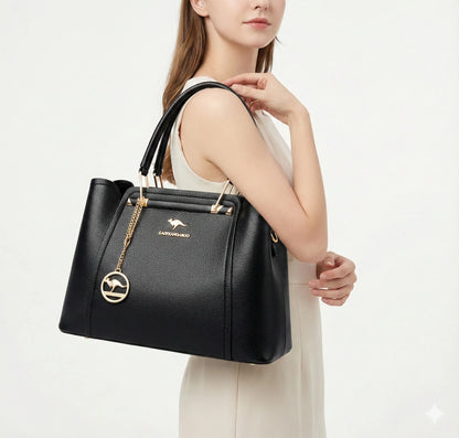 Luxurious Leather Crossbody Bag - Style Couer