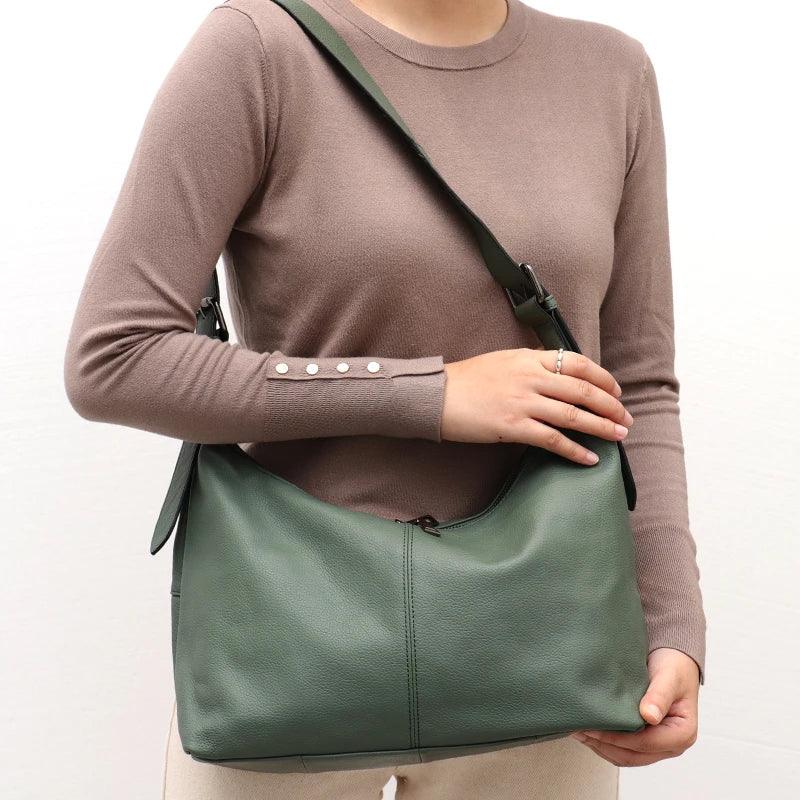 Messenger Style Leather Bag - Agatha