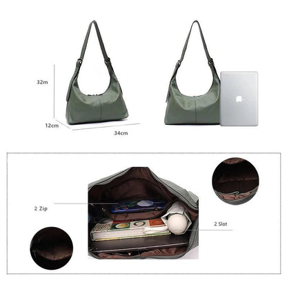 Messenger Style Leather Bag - Agatha