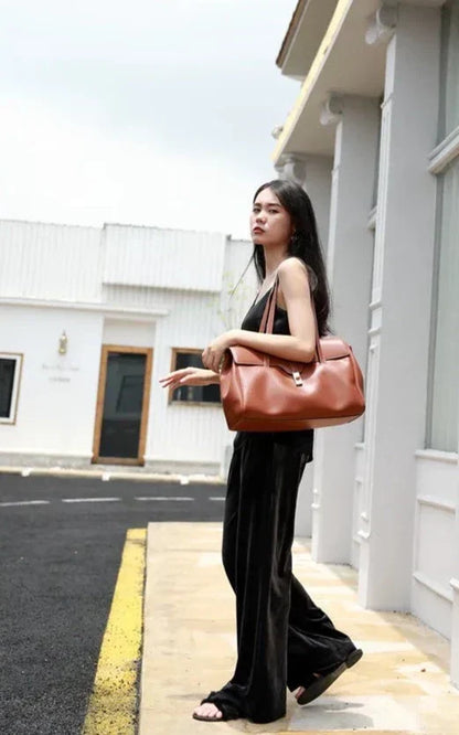 Leather Tote Bag Ione