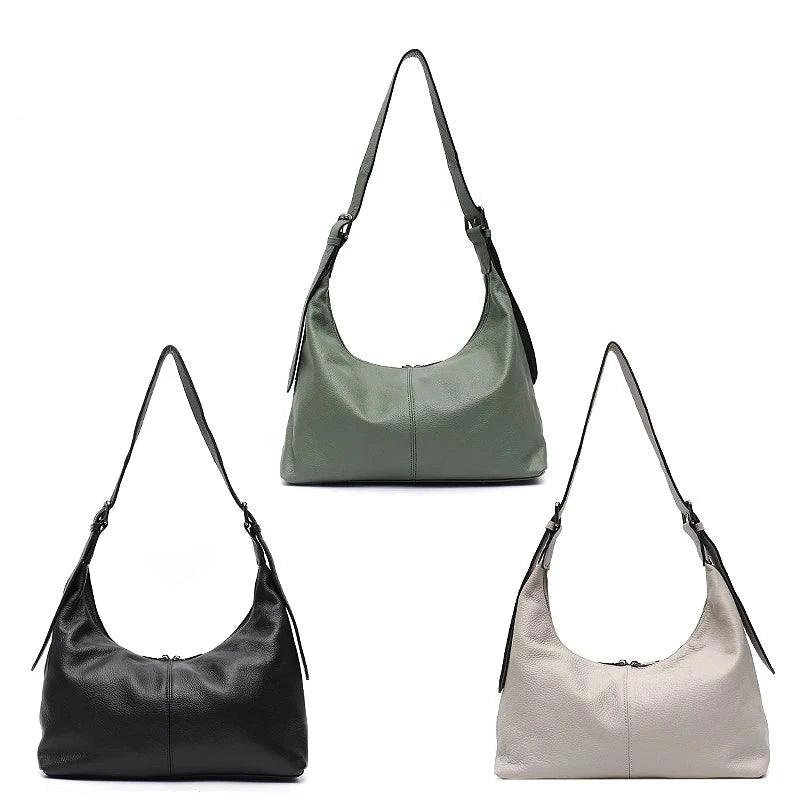 Messenger Style Leather Bag - Agatha