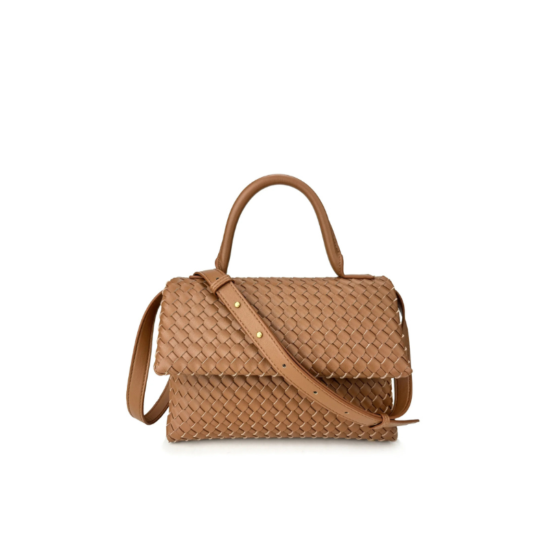 Débora Woven Leather Bag