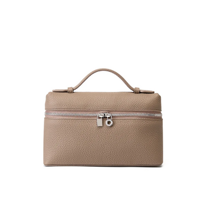 Small Pink Leather Tote Bag