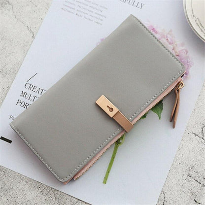 Women's Slim Leather Wallet - Louize