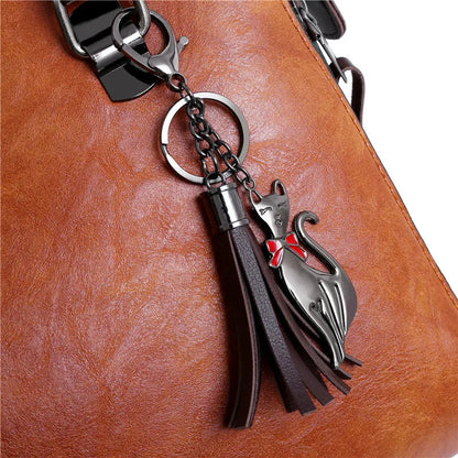 Premium Leather Kit - Bag + Wallet + Clutch + Complimentary Pouch