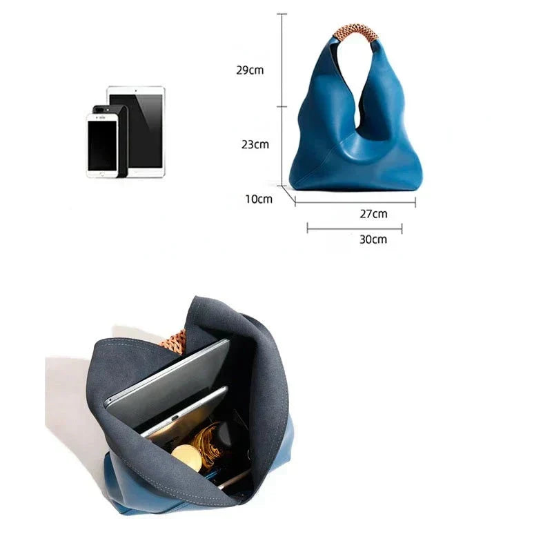 Rebeca Large Leather Shopping Bag