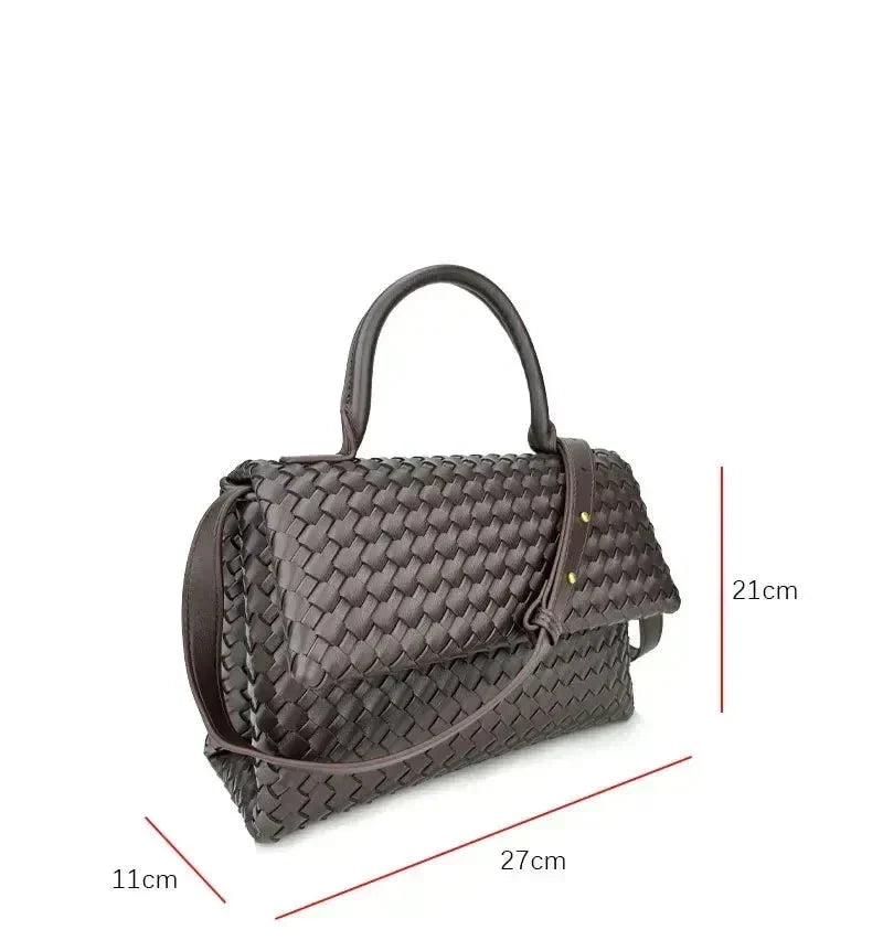 Débora Woven Leather Bag