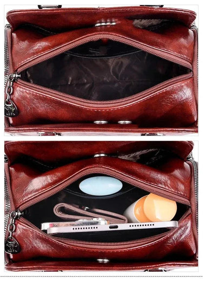 Leather Bag - Jade
