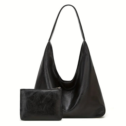 Leather Messenger Bag + Leather Wallet - Manz