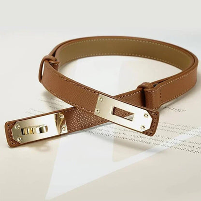 Women's Genuine Leather Clasp Belt - Délise