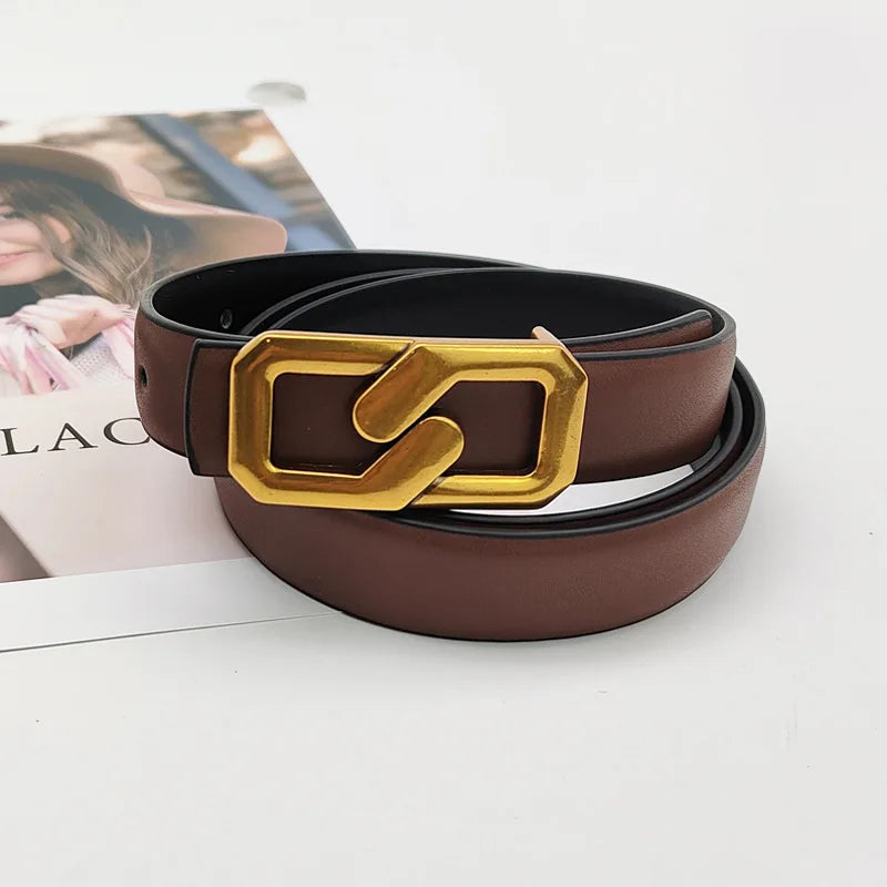 Women's Genuine Leather Belt - Amalfi