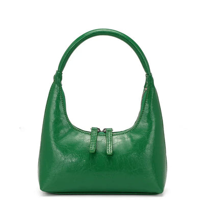 Aurora Leather Baguette Bag