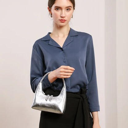 Aurora Leather Baguette Bag