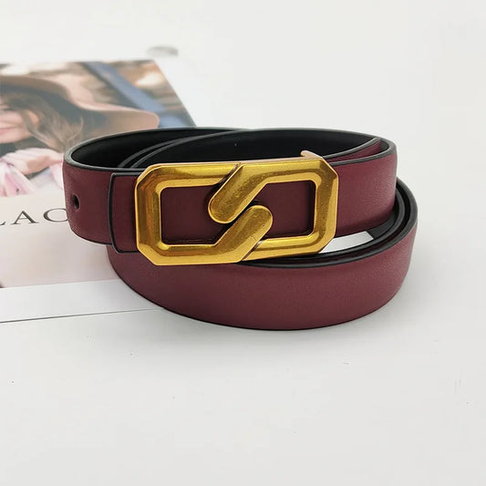 Women's Genuine Leather Belt - Amalfi