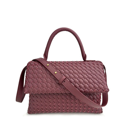 Débora Woven Leather Bag