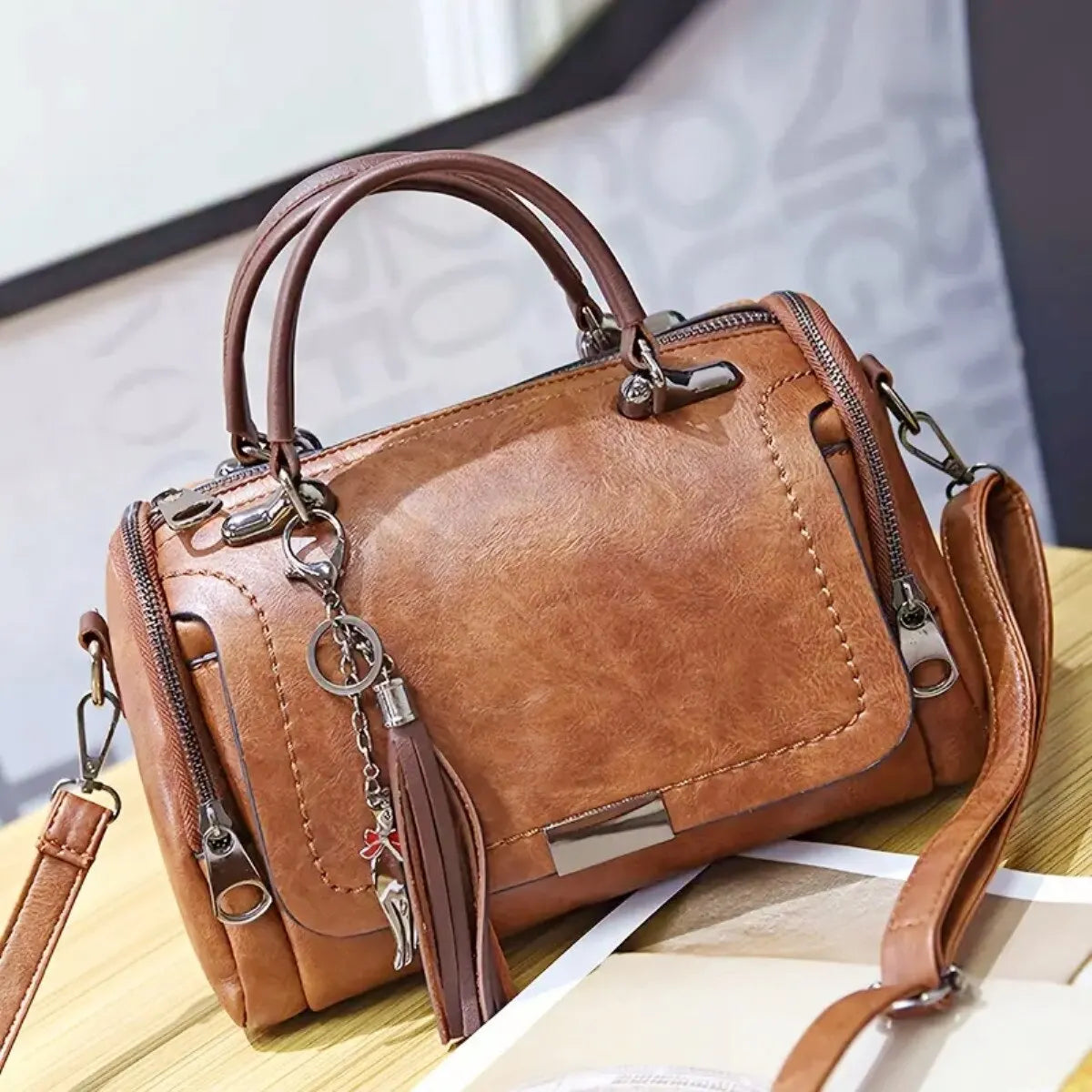 Vaena Leather Bag