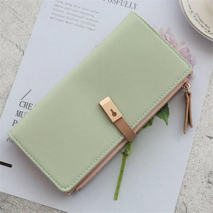 Women's Slim Leather Wallet - Louize