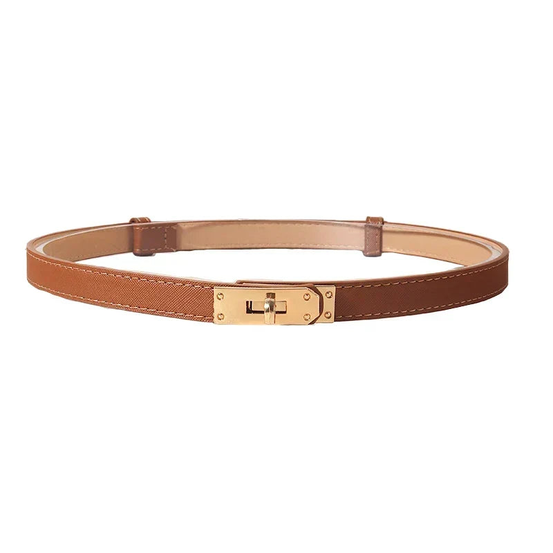 Women's Genuine Leather Clasp Belt - Délise