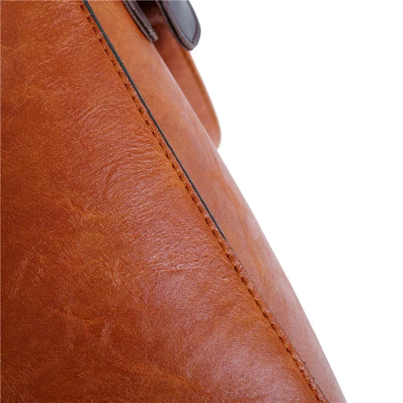 Premium Leather Kit - Bag + Wallet + Clutch + Complimentary Pouch