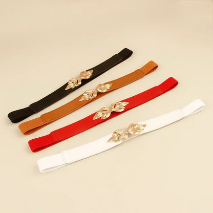 Women's Genuine Leather Belt with Elastic - Amour