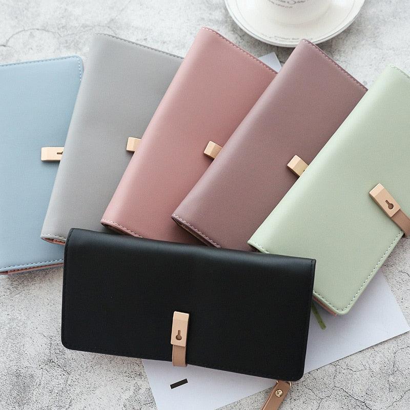 Women's Slim Leather Wallet - Louize