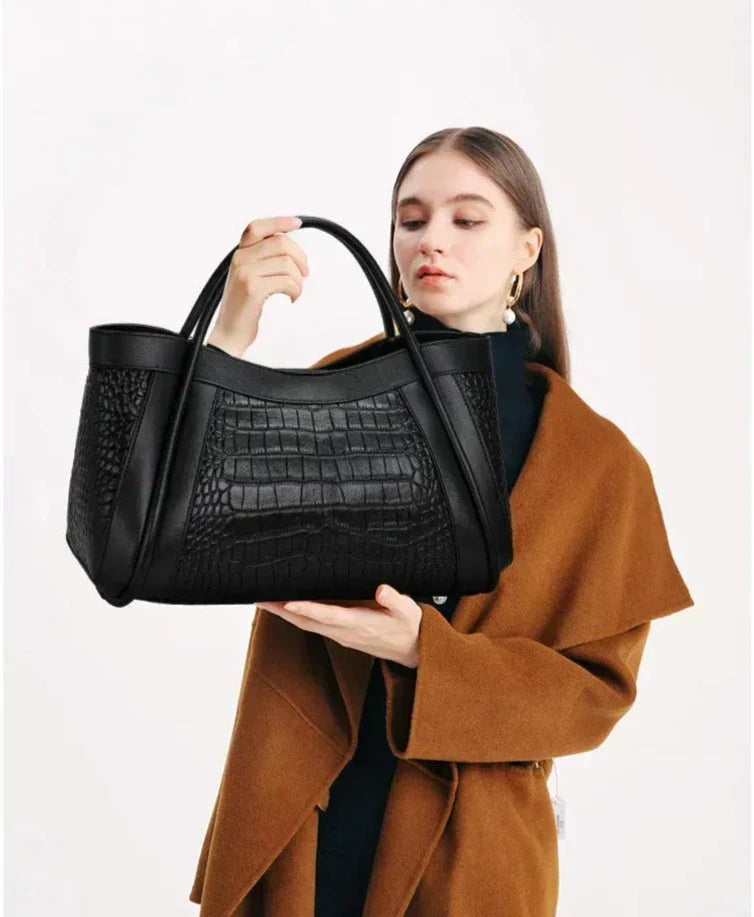 Chloe Croco Medium Leather Bag