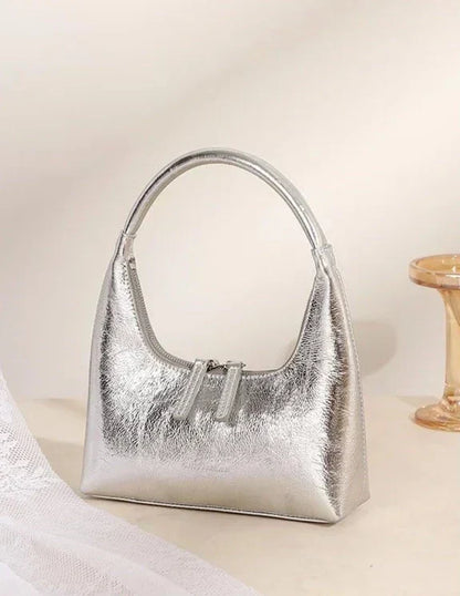 Aurora Leather Baguette Bag