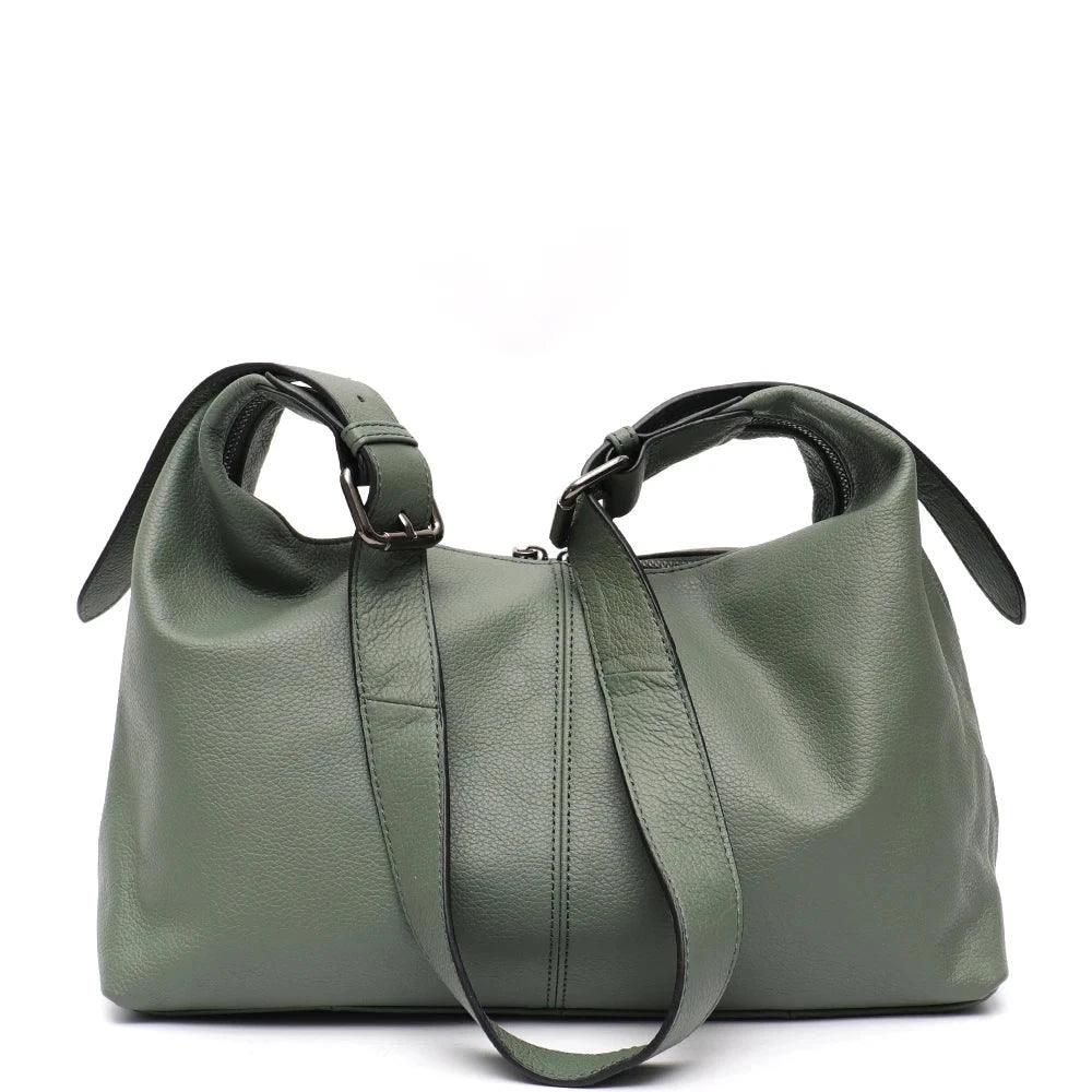 Messenger Style Leather Bag - Agatha