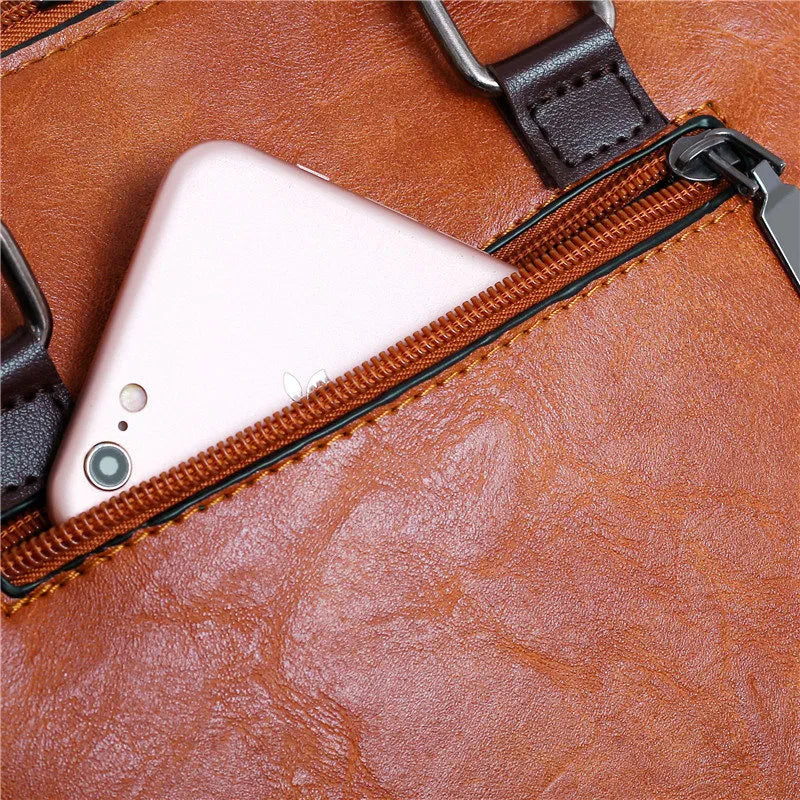 Premium Leather Kit - Bag + Wallet + Clutch + Complimentary Pouch