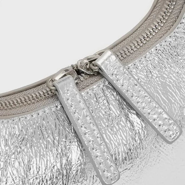 Aurora Leather Baguette Bag