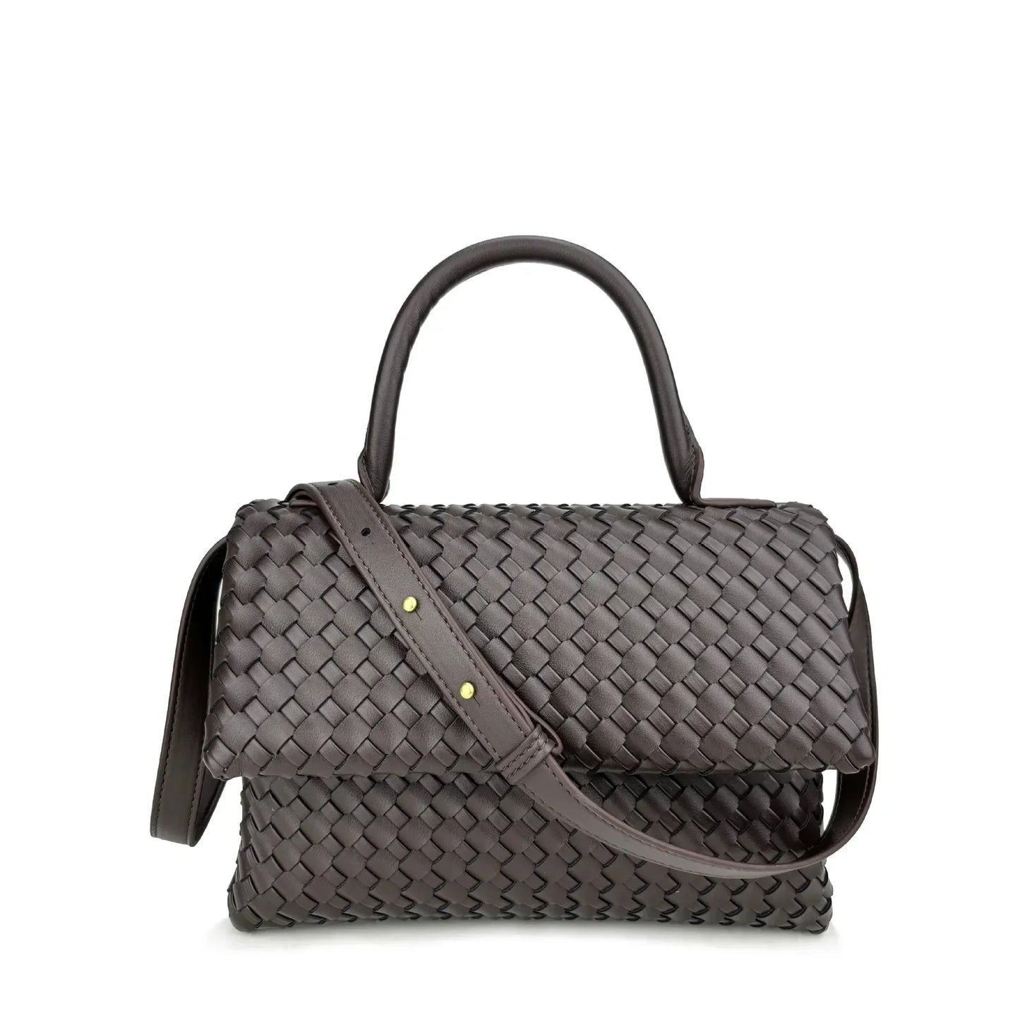 Débora Woven Leather Bag