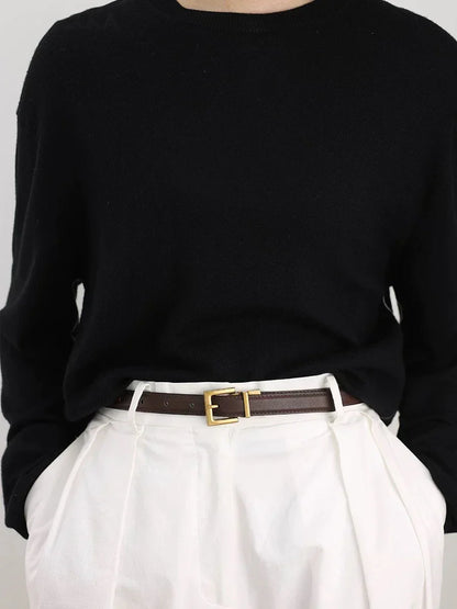 Women's Genuine Leather Belt - Velvet