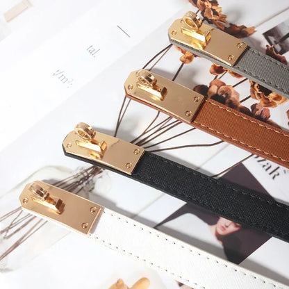 Women's Genuine Leather Clasp Belt - Délise