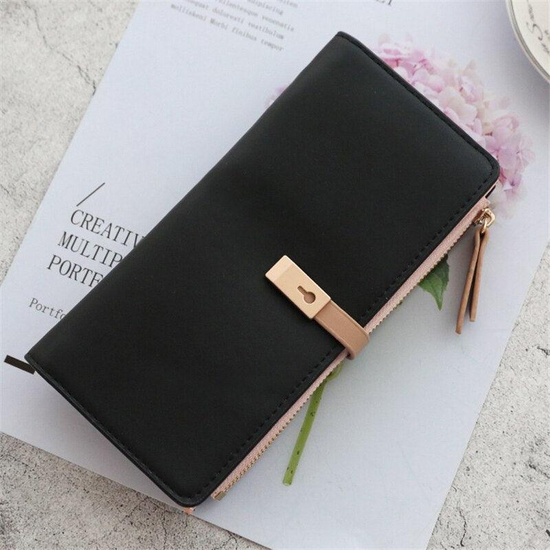 Women's Slim Leather Wallet - Louize