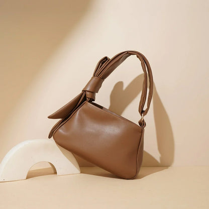Leather Crossbody Bow Bag Hilda