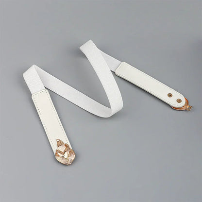 Women's Genuine Leather Belt with Elastic - Amour
