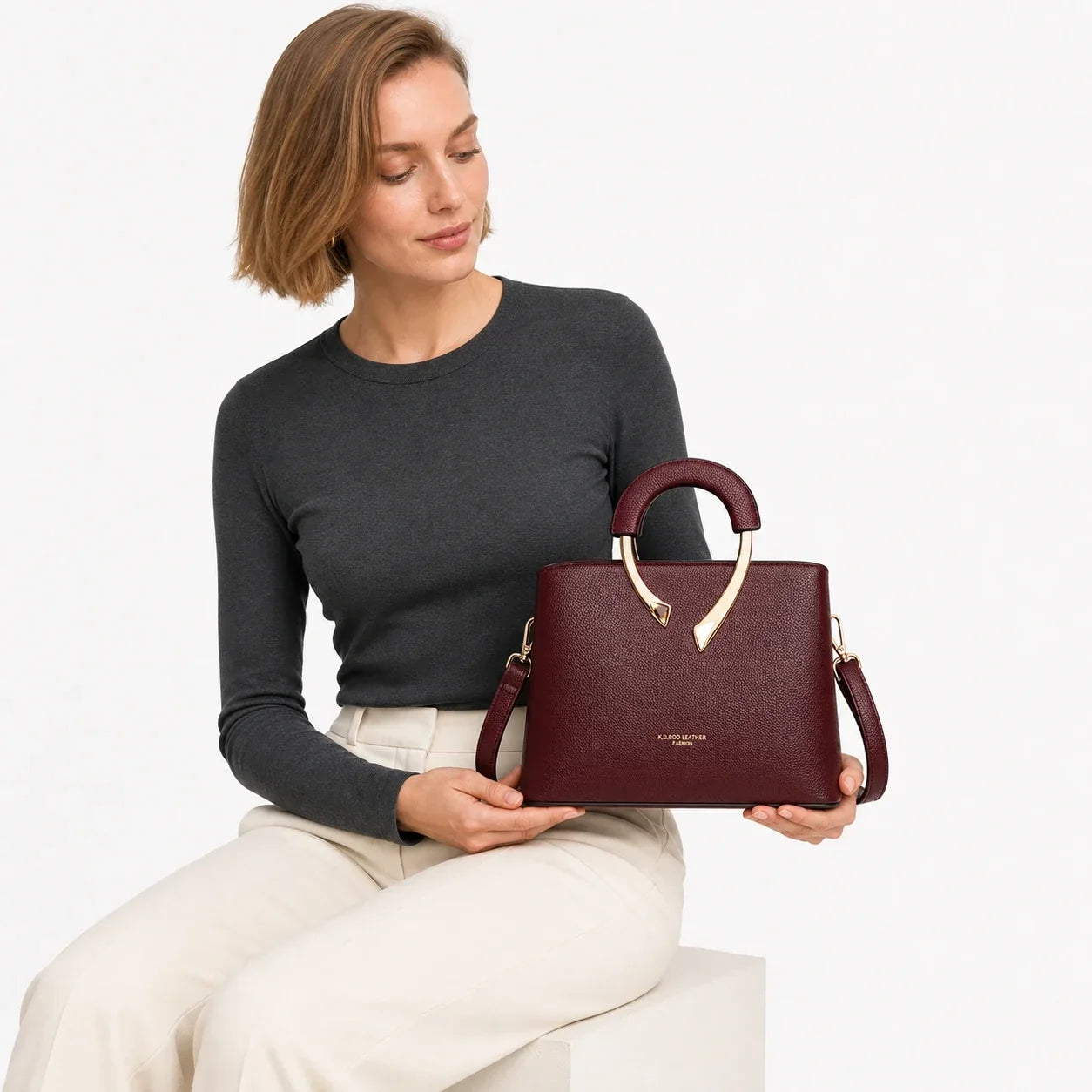 Leather Crossbody Bag - Uiva