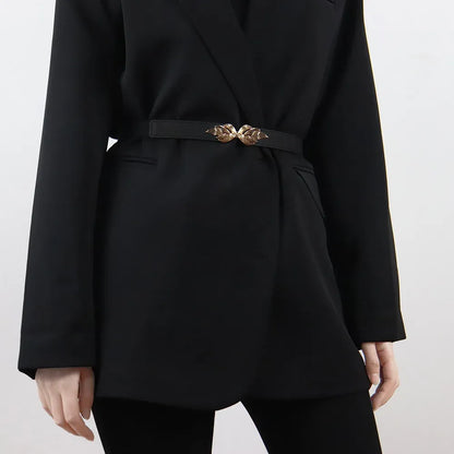 Women's Genuine Leather Belt with Elastic - Amour