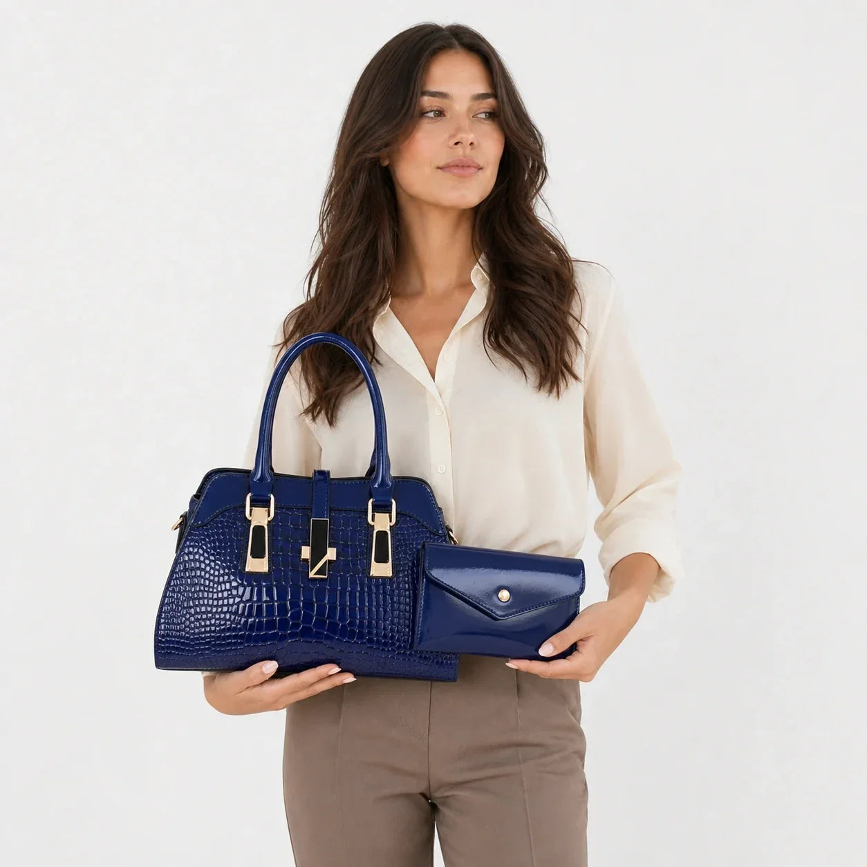 Bag and Wallet Kit in Leather - Vian