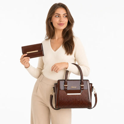 Bag and Wallet Kit in Leather - Cror