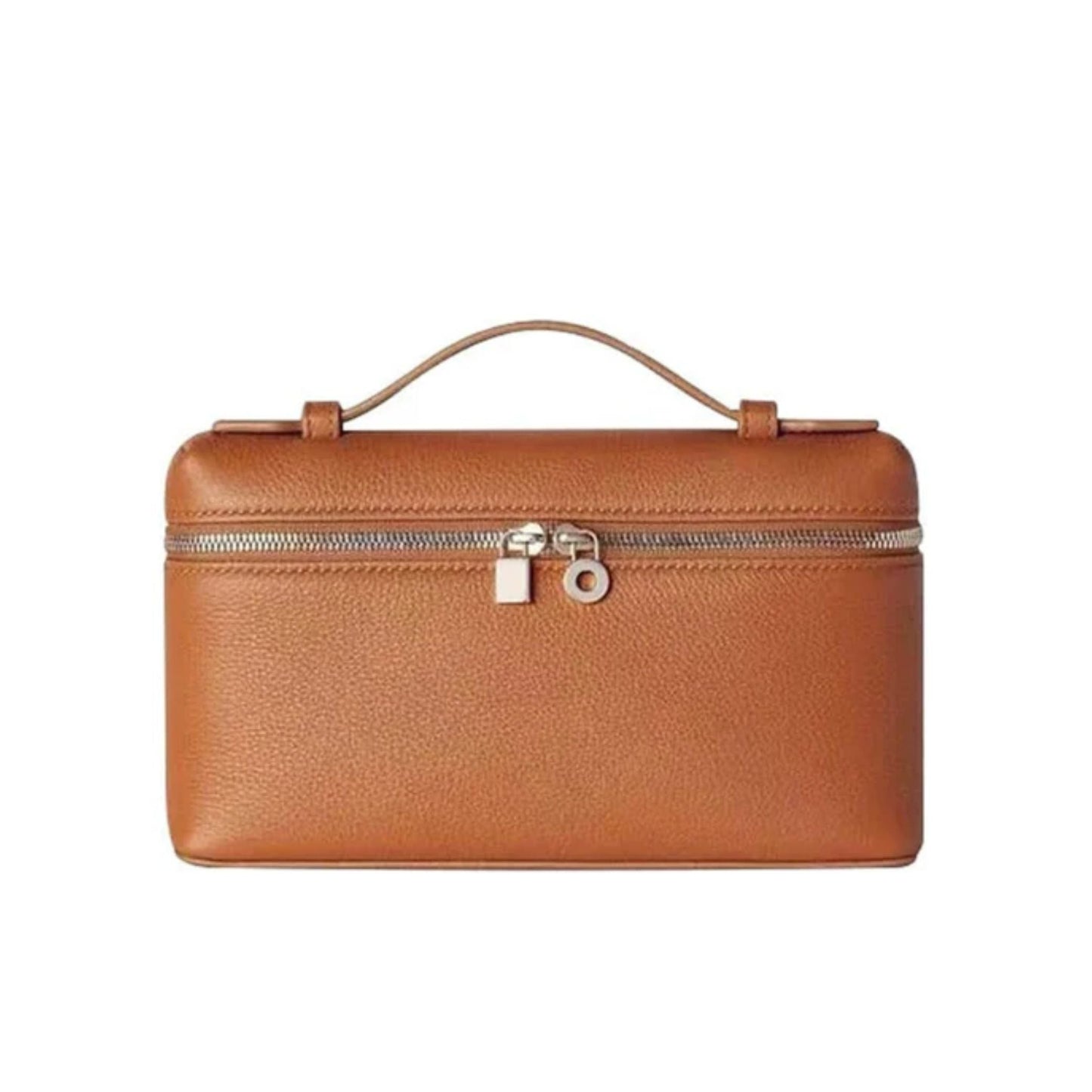 Small Pink Leather Tote Bag