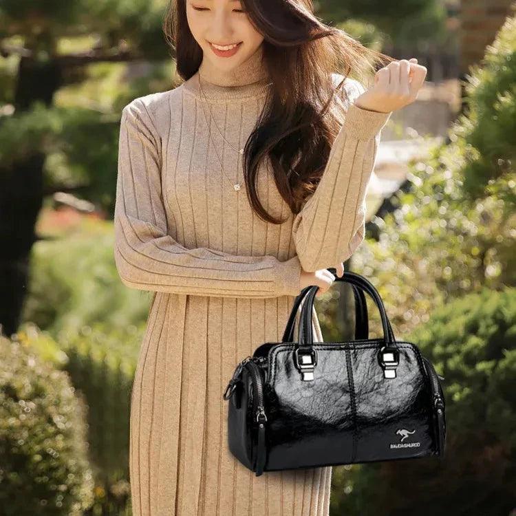 Leather Bag - Jade