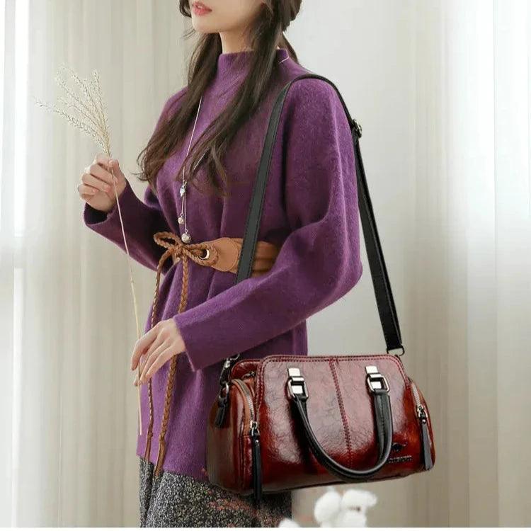 Leather Bag - Jade