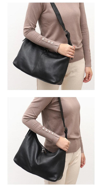 Messenger Style Leather Bag - Agatha
